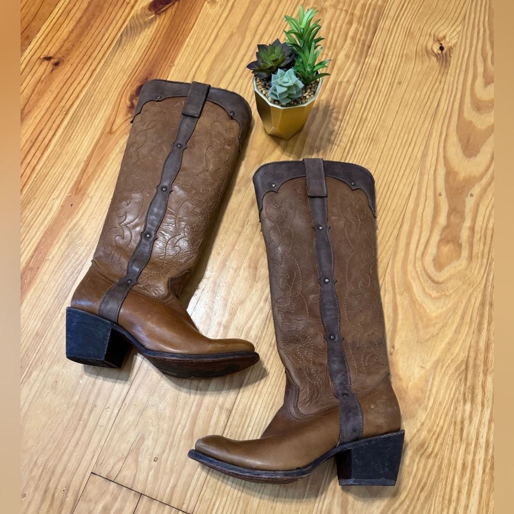Corral Vintage Embroidery Leather Round Toe Western Boots C1971 SZ 6 M (66507)